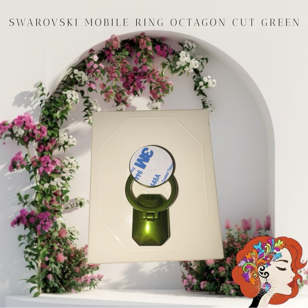 Host Pick Swarovski Green Octagon Mobile Ring - Picture 8 of 9